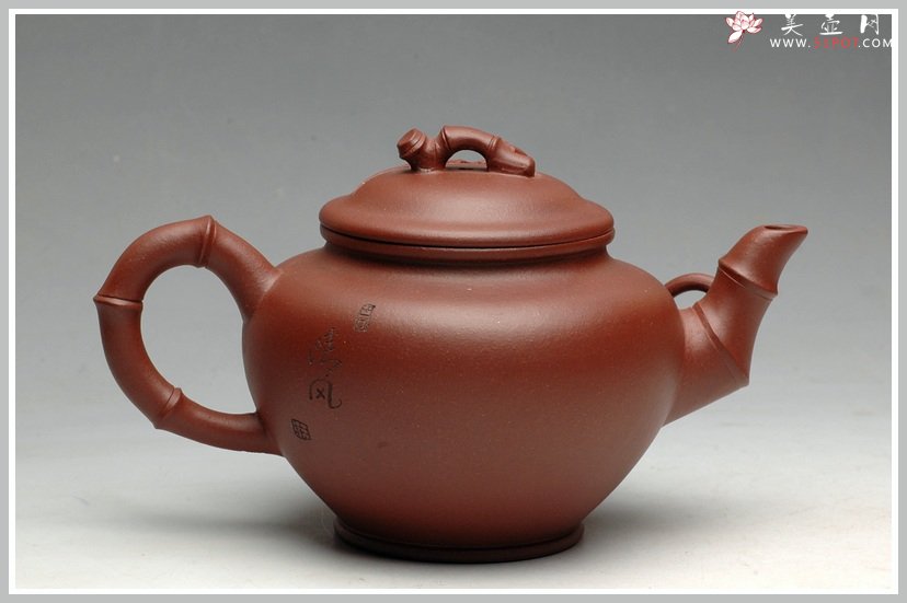 紫砂壶图片：清风 笑樱竹节 - 美壶网