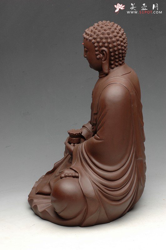 紫砂壶图片：法相庄严 坐佛 - 美壶网