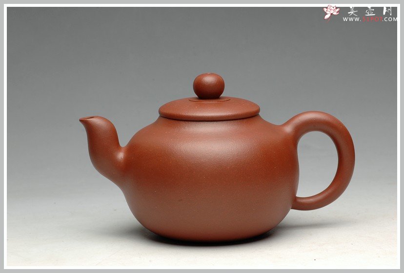 紫砂壶图片：优质地槽青泥色温润可人 道洪风格  全手珠韵 - 美壶网