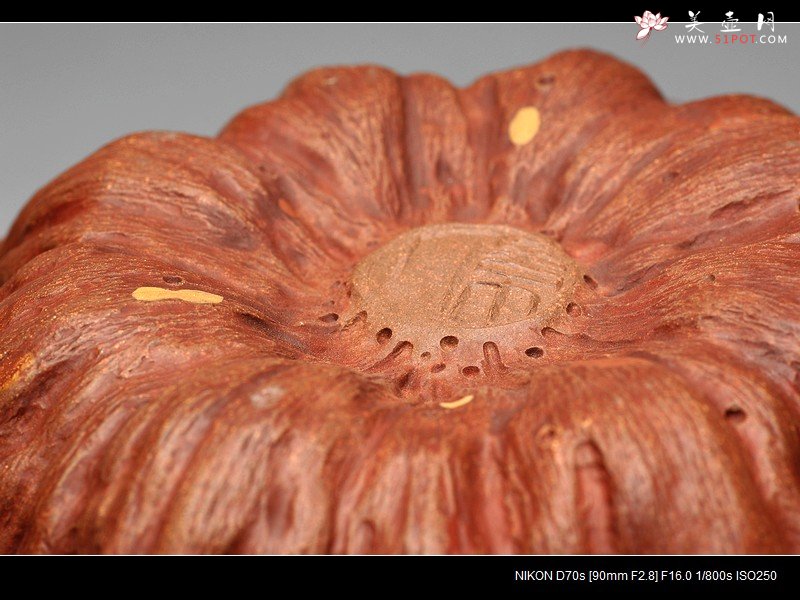 紫砂壶图片：刘景 全手 新莲蓬水洗 水盂 - 美壶网