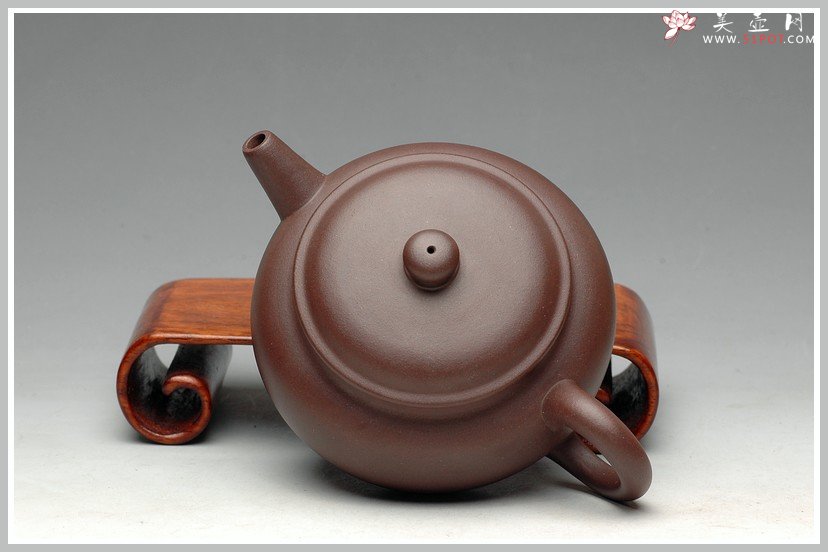 紫砂壶图片：老紫泥 杀茶利器 摹古之作 全手涌泉 - 美壶网