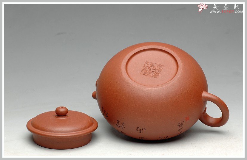 紫砂壶图片：温润如玉 阴阳顿挫 全手儒君 - 美壶网