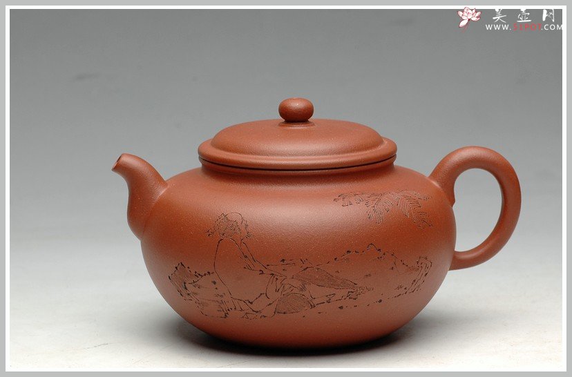 紫砂壶图片：温润如玉 阴阳顿挫 全手儒君 - 美壶网