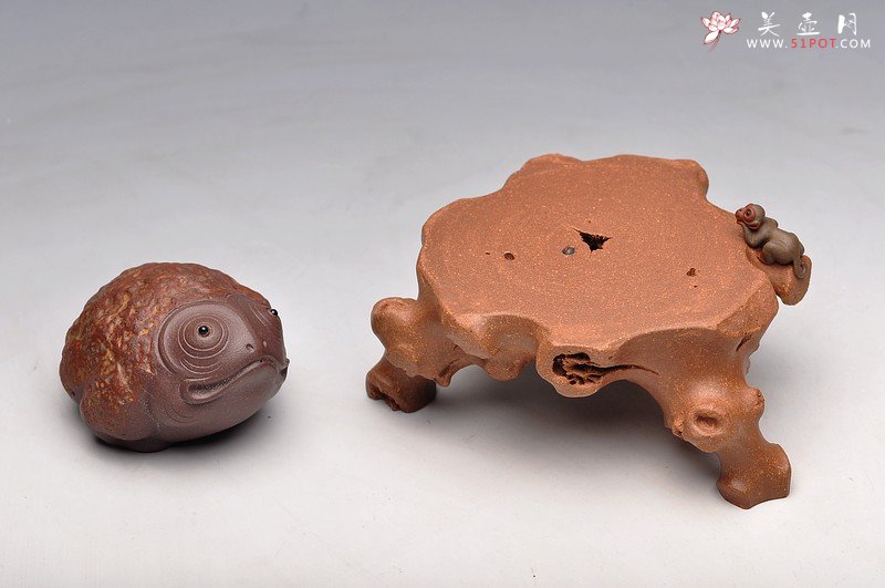 紫砂壶图片：刘景 猴子盖托 妙手雅玩 - 美壶网