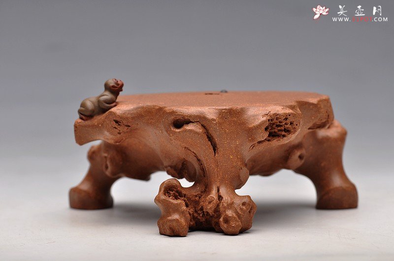 紫砂壶图片：刘景 猴子盖托 妙手雅玩 - 美壶网