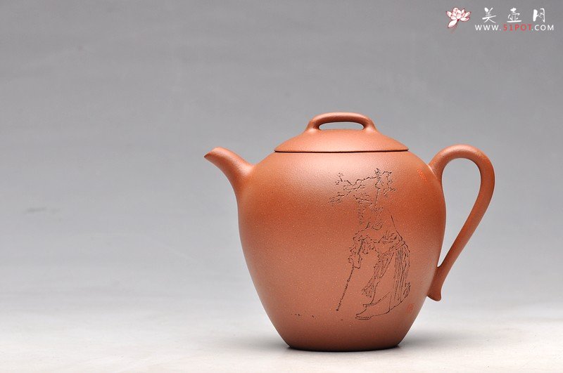 紫砂壶图片：美人醉 醉美人 迷人降坡泥 国助和石摹海派三任之任薰 高士 - 美壶网
