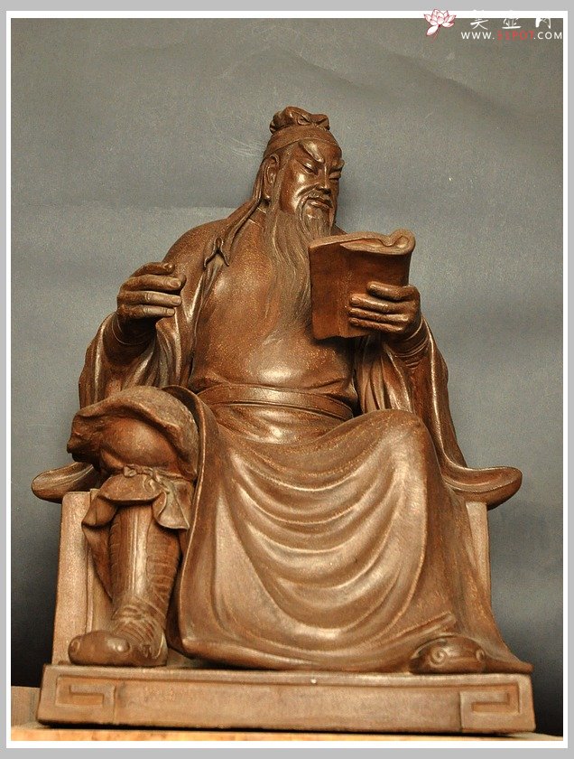 紫砂壶图片：孤品 精品 文关公 仁和贵气 满腹经纶 文武财神 - 美壶网