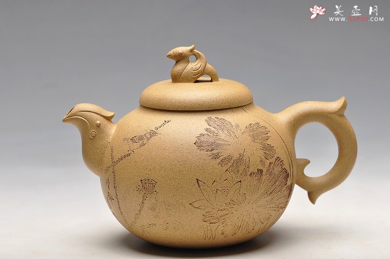 紫砂壶图片：水归器内各观方圆  大品  如意凤鸣 送礼佳品 - 美壶网