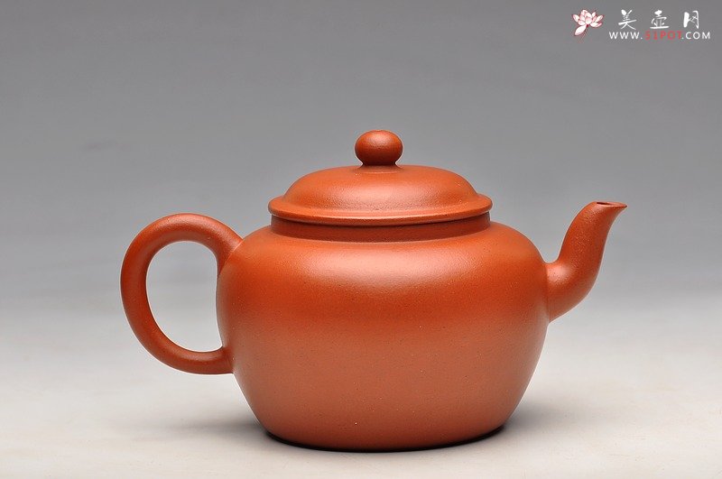 紫砂壶图片：简洁实用 敦实闲味 老朱泥 全手舒和 - 美壶网