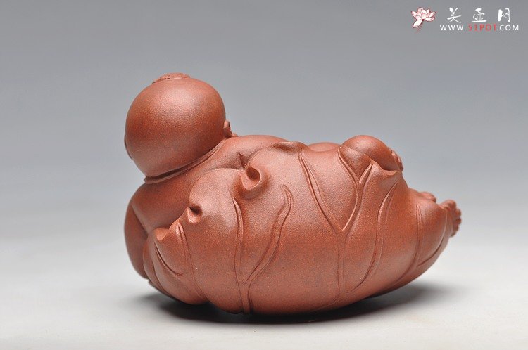 紫砂壶图片：如意财童 - 美壶网