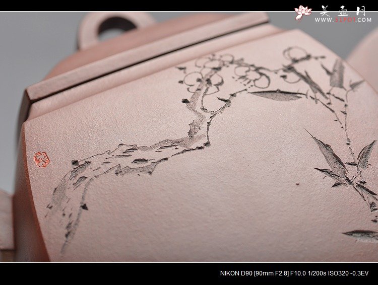 紫砂壶图片：鲍志强高徒历上清装饰 铮铮铁骨 俊雅精品 汉方 - 美壶网