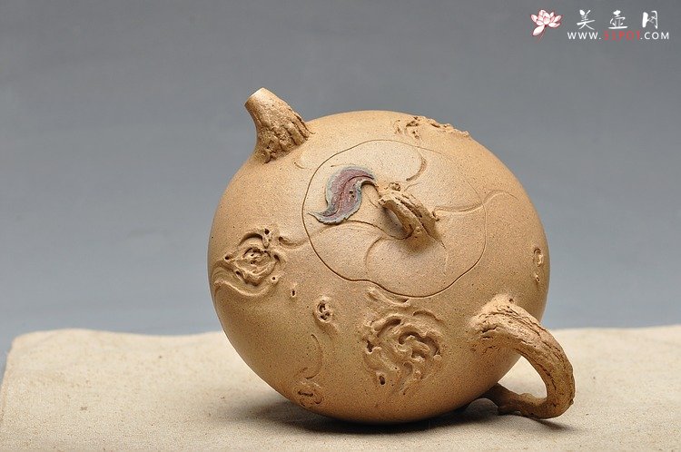 紫砂壶图片：殷俊强壬辰力作 全手 秋   技艺精湛 作品说话 - 美壶网