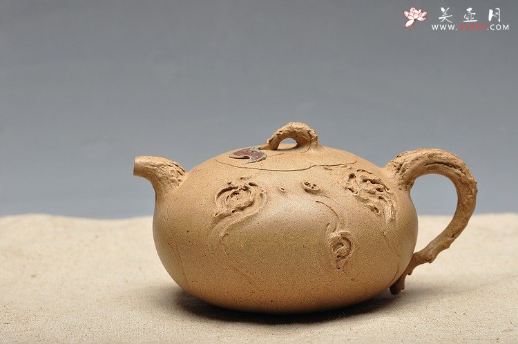 紫砂壶图片：殷俊强壬辰力作 全手 秋   技艺精湛 作品说话 - 美壶网