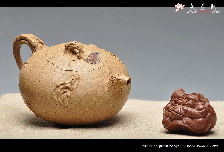 紫砂壶图片：殷俊强壬辰力作 全手 秋   技艺精湛 作品说话 - 美壶网