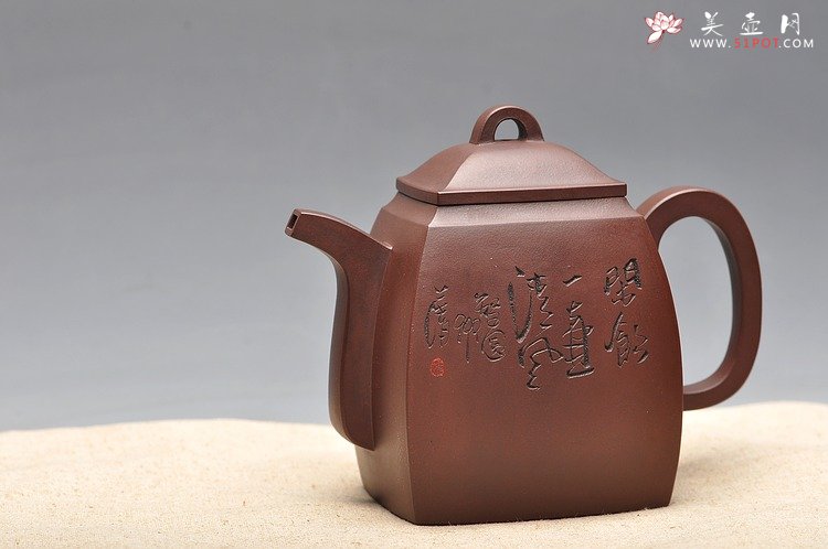 紫砂壶图片：鲍志强高徒历上清装饰 铮铮铁骨 俊雅精品 汉方 - 美壶网