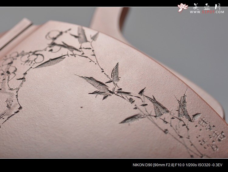 紫砂壶图片：鲍志强高徒历上清装饰 铮铮铁骨 俊雅精品 汉方 - 美壶网