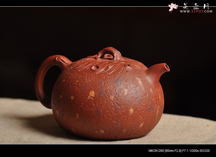 紫砂壶图片：蔡岩峰壬辰年最新原创力作 全手桩语  - 美壶网