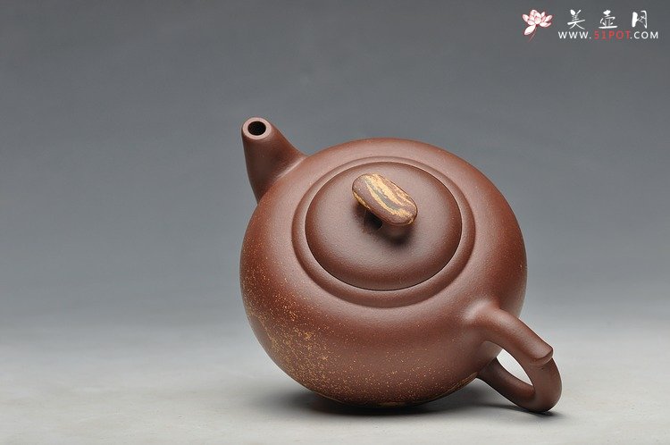 紫砂壶图片：双色通透绞泥 圆润可人 小桥流水 - 美壶网