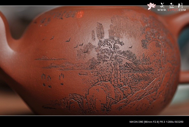 紫砂壶图片：六方一粒珠 - 美壶网