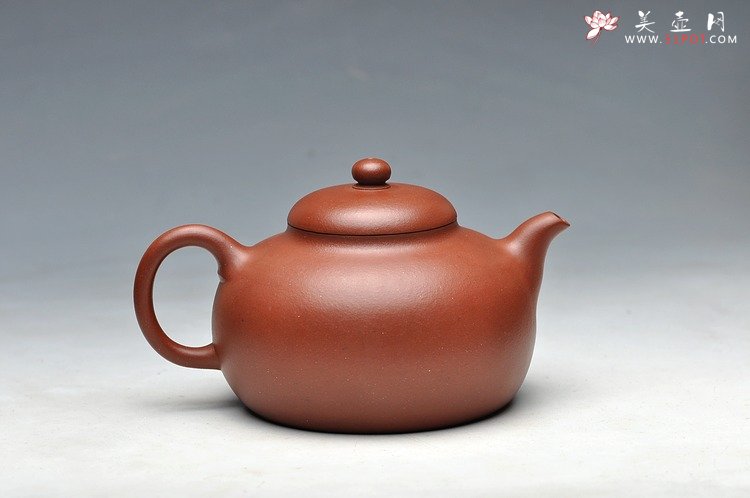 紫砂壶图片：饱满 秀气 做工精致 全手敦古 - 美壶网