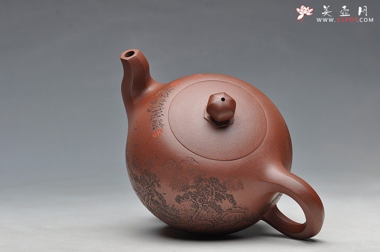 紫砂壶图片：六方一粒珠 - 美壶网