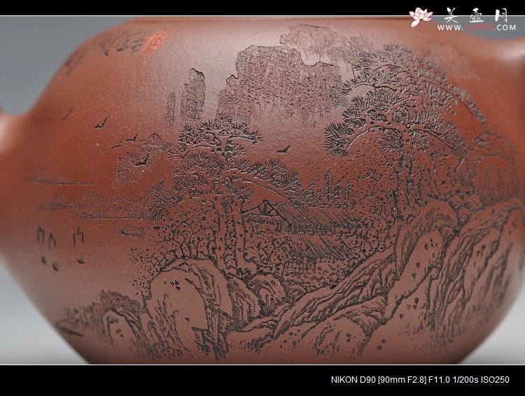 紫砂壶图片：六方一粒珠 - 美壶网