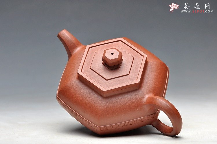 紫砂壶图片： 玉带六方 - 美壶网
