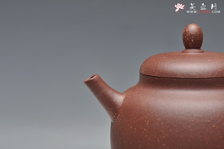 紫砂壶图片：紫玉金砂 质感漂亮 素心 杀茶利器 - 美壶网