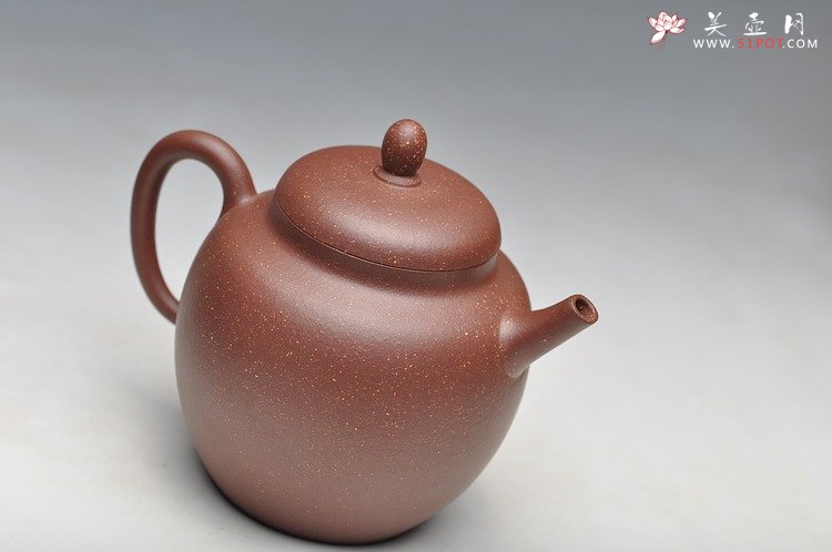 紫砂壶图片：紫玉金砂 质感漂亮 素心 杀茶利器 - 美壶网