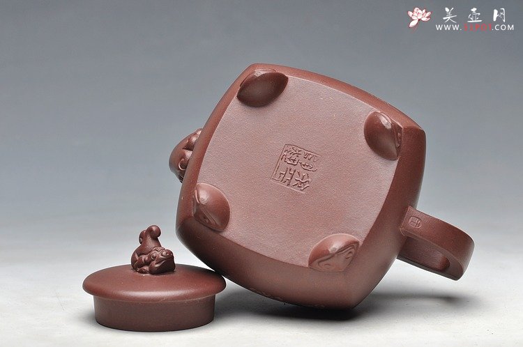 紫砂壶图片：闲然别致 生动可爱 鱼龙壶 - 美壶网