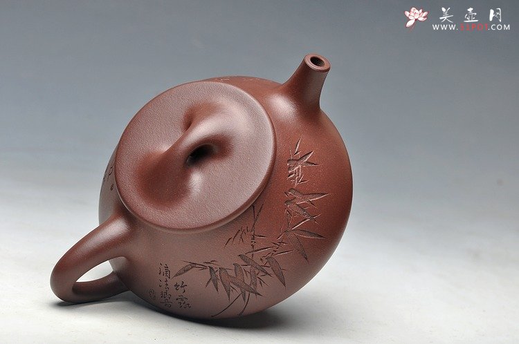 紫砂壶图片：墨生装饰 全手中石瓢 许国卫代表器形 - 美壶网