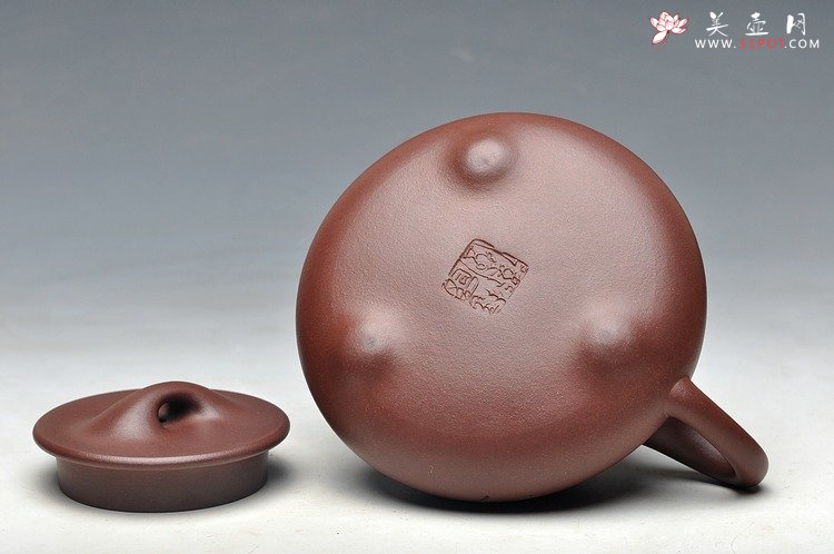 紫砂壶图片：墨生装饰 全手中石瓢 许国卫代表器形 - 美壶网