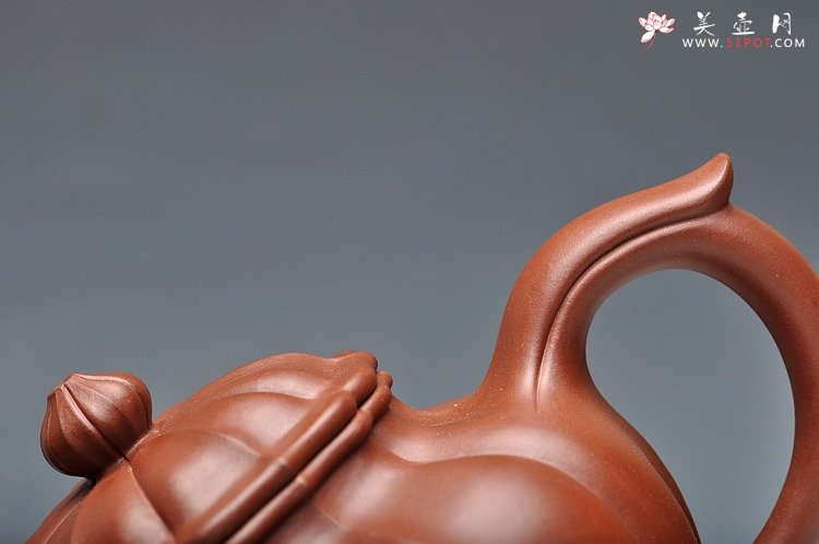 紫砂壶图片：线条流畅 清美之作 筋纹笑樱 - 美壶网