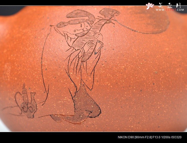 紫砂壶图片：笑靥如花 千里共婵娟 Q版文旦 娇小可爱 - 美壶网