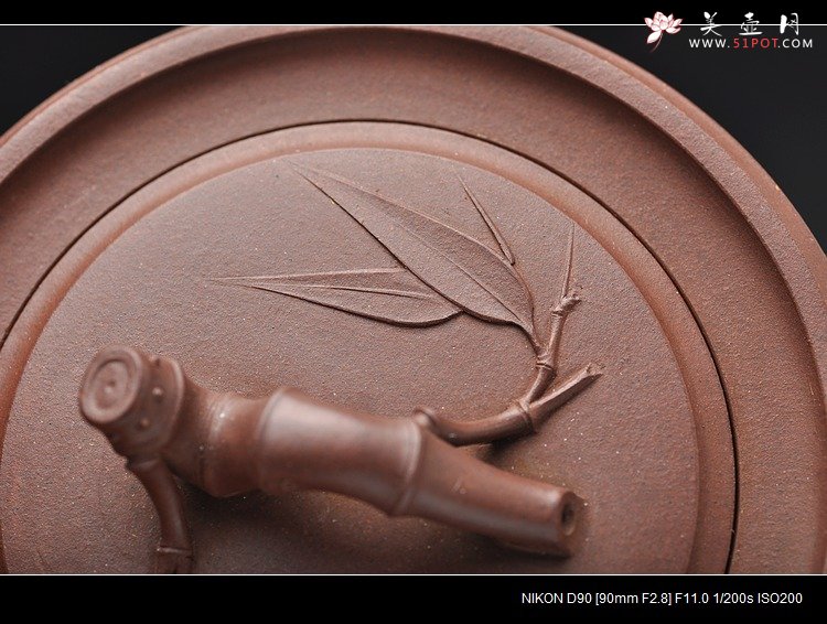 紫砂壶图片：方圆堂实力派 许嘉年 全手一段竹 - 美壶网