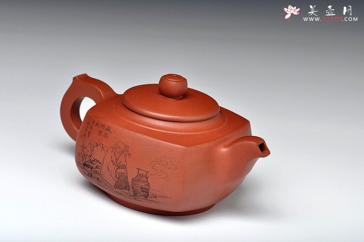 紫砂壶图片：有朋自远方来不亦乐乎  方圆 品茗待客 - 美壶网