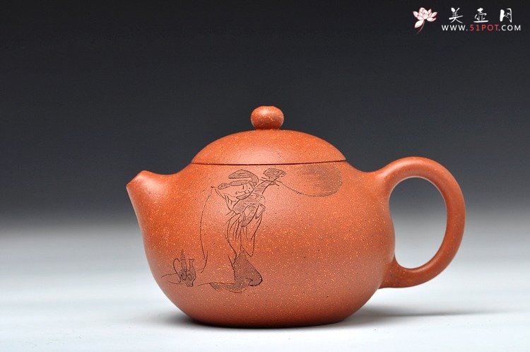 紫砂壶图片：笑靥如花 千里共婵娟 Q版文旦 娇小可爱 - 美壶网