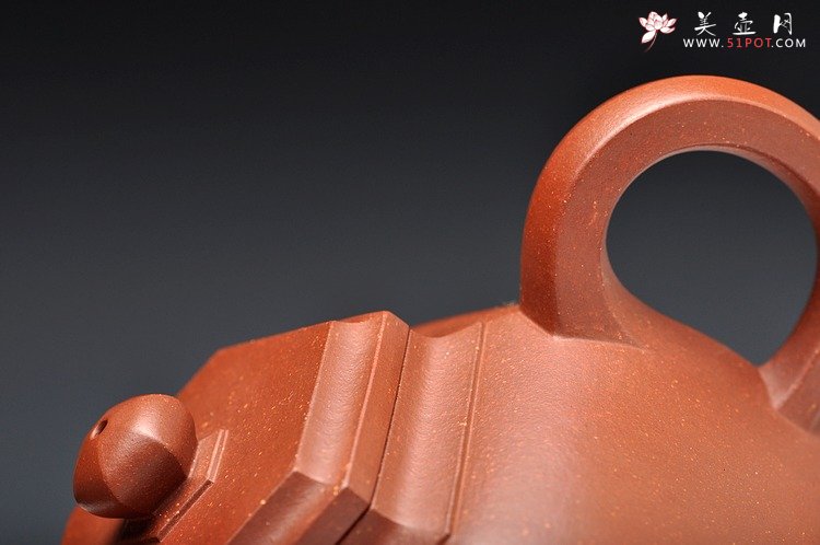 紫砂壶图片：古雅上流  许学军全手新品 顺六方 线条刚劲 - 美壶网