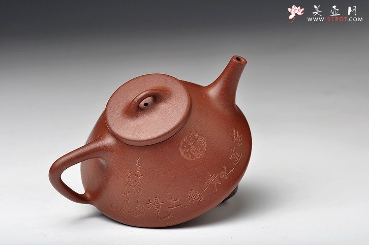 紫砂壶图片：骨肉均挺 劲道十足 全手子冶石瓢 - 美壶网