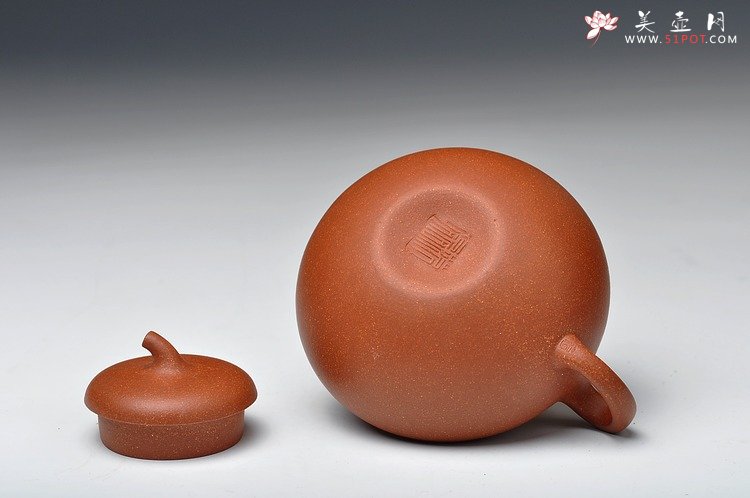 紫砂壶图片：饱满可人 实用 全手玉梨 桂花砂料 - 美壶网