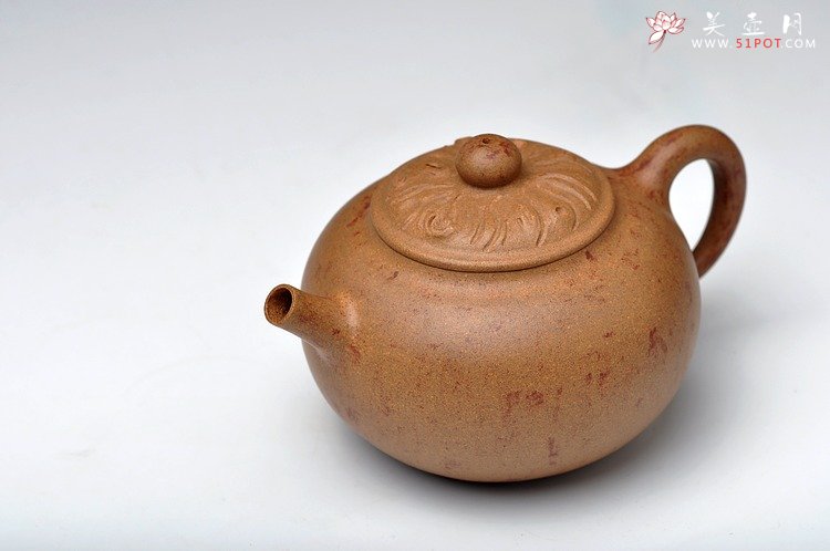 紫砂壶图片：砂美 型美  全手贡珠 蔡岩峰新作 炮管一捺底 - 美壶网