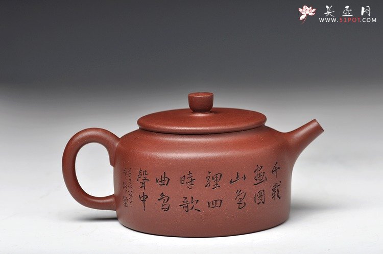 紫砂壶图片：厚重之品 品味意境 全手桑扁 - 美壶网