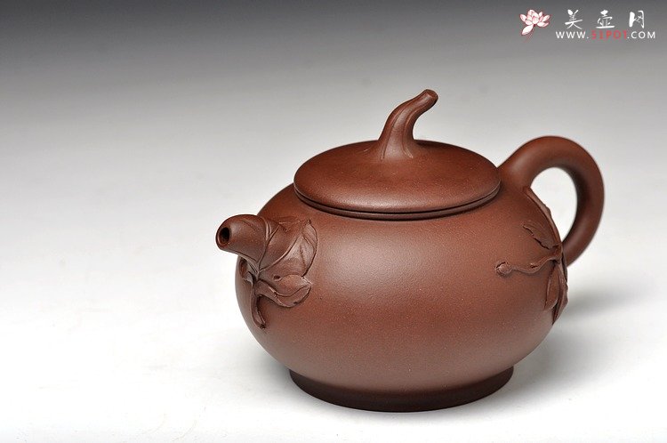 紫砂壶图片：大品花货 韵味十足 得福 王银芳爱徒 - 美壶网