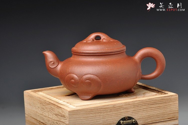 紫砂壶图片：国家级研究员级工艺大师-蒋彦经典原创作品 瑞年如意 - 美壶网