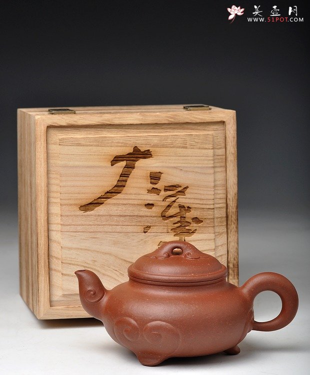 紫砂壶图片：国家级研究员级工艺大师-蒋彦经典原创作品 瑞年如意 - 美壶网