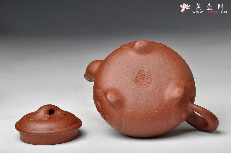 紫砂壶图片：国家级研究员级工艺大师-蒋彦经典原创作品 瑞年如意 - 美壶网