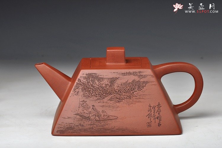 紫砂壶图片：许浒最新力作 其势巍巍 不动如山 全手大升方 收藏品 - 美壶网