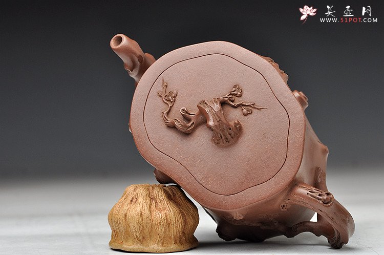 紫砂壶图片：花器实力派  老辣劲道 铮铮铁骨 精品全手梅桩 - 美壶网