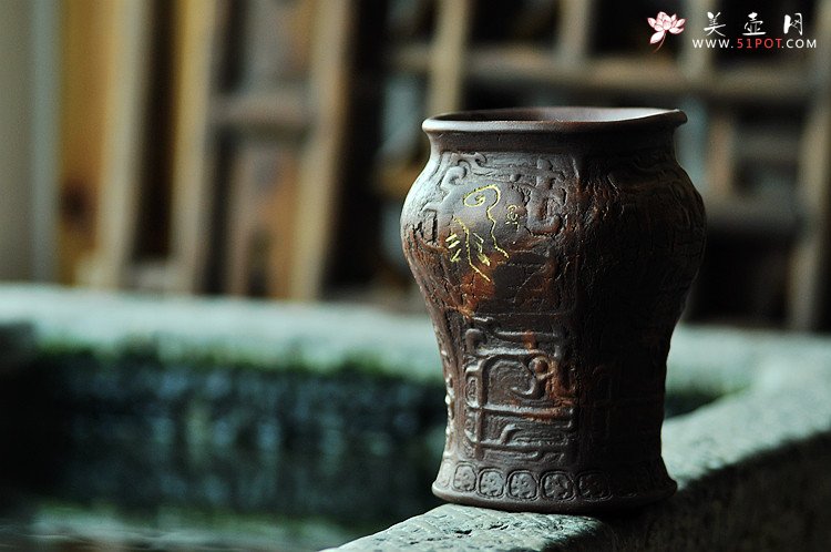 紫砂壶图片：云水禅心/如意致祥  青铜文化之全手樽 花瓶笔筒 韵味十足 - 美壶网