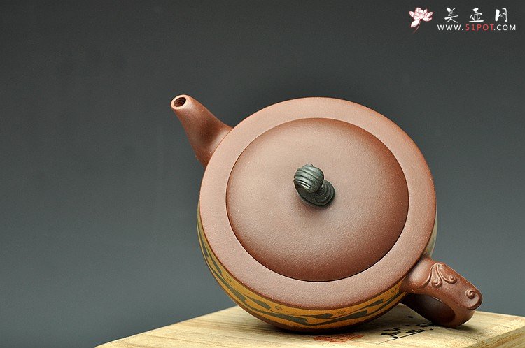 紫砂壶图片：闵祥君经典代表作 三色通透胶泥 颇具难度  大碧浪 - 美壶网